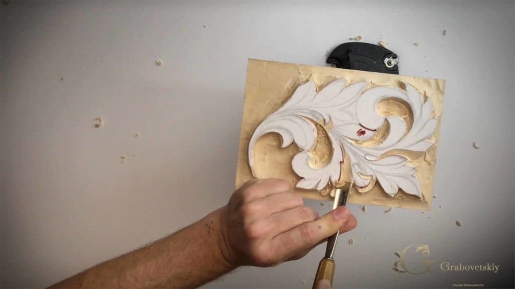 Carving Greek Acanthus Leaf 3